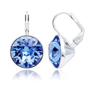 Swarovski Bella Earrings w/8.5 Light Sapphire